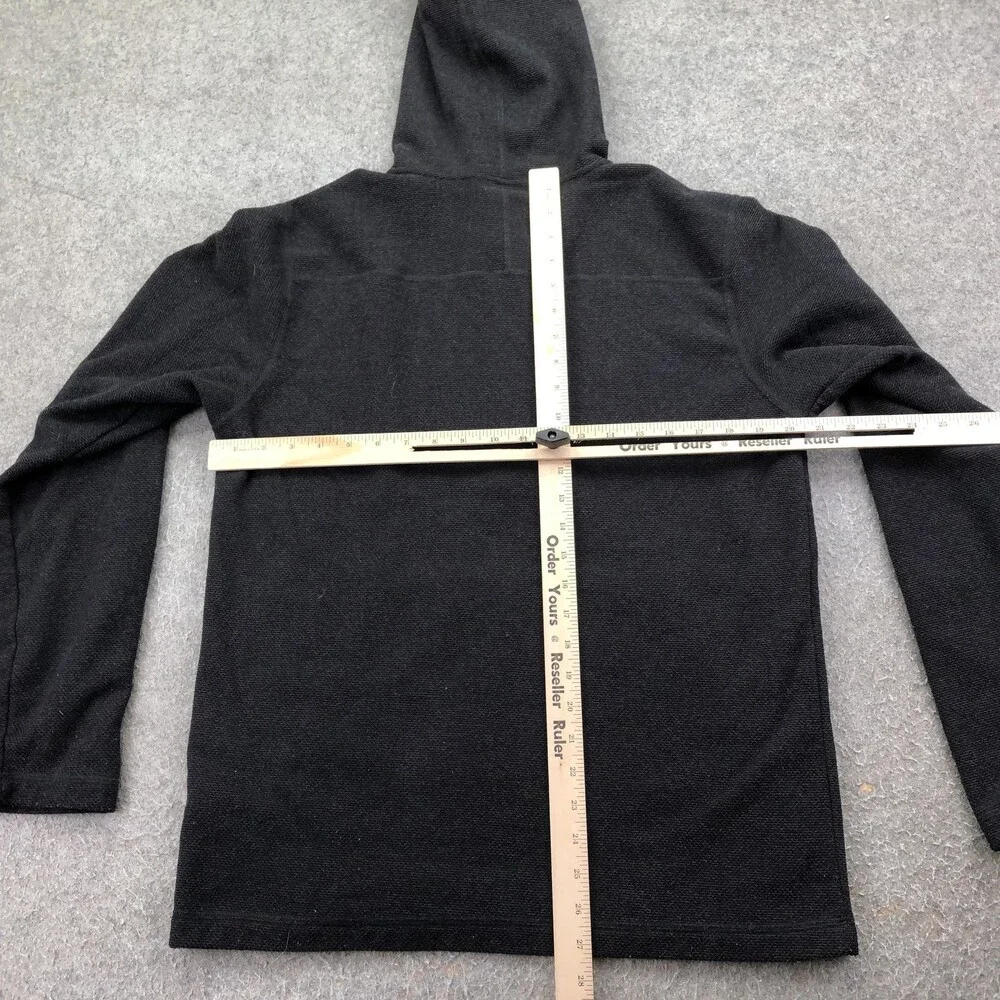 The North Face Hoodie Mens Medium Gray 1/4 Zip Fleece Sweatshirt Logo Graphic